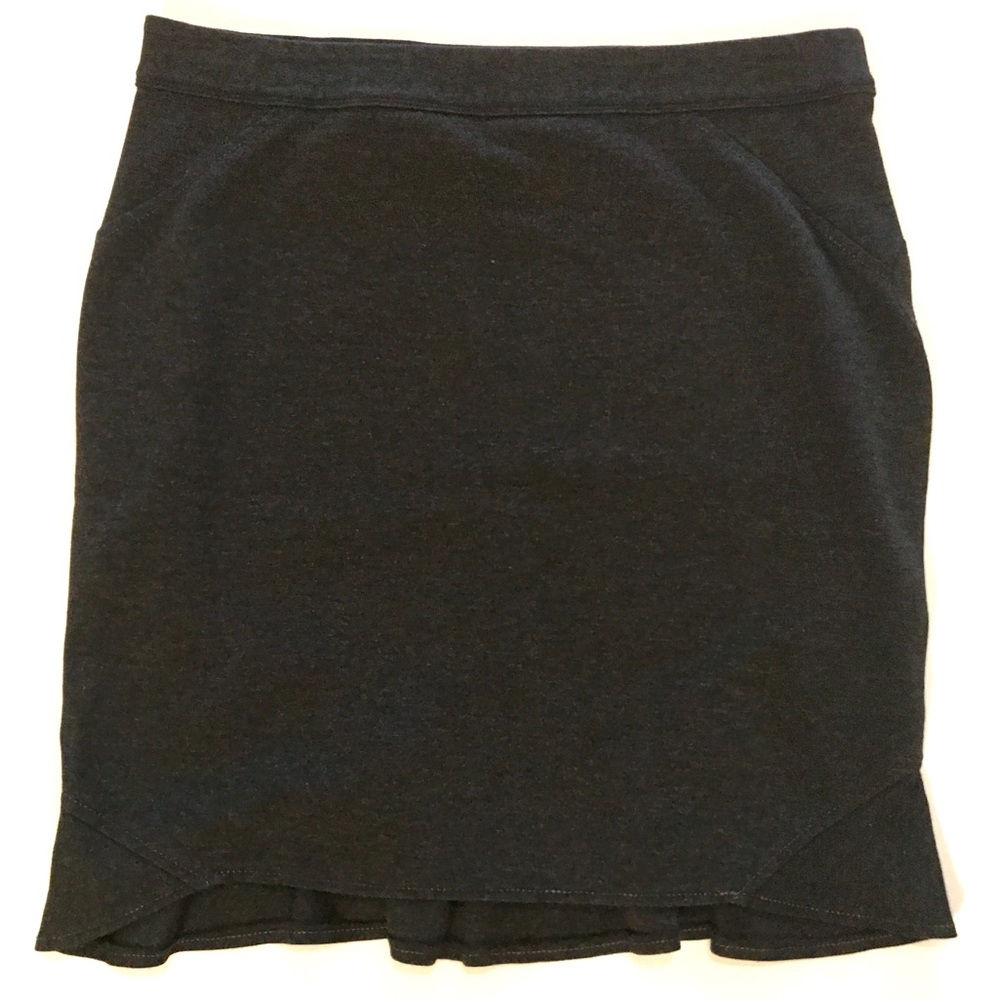 M.S.S.P. Max Studio heathered gray ponte skirt